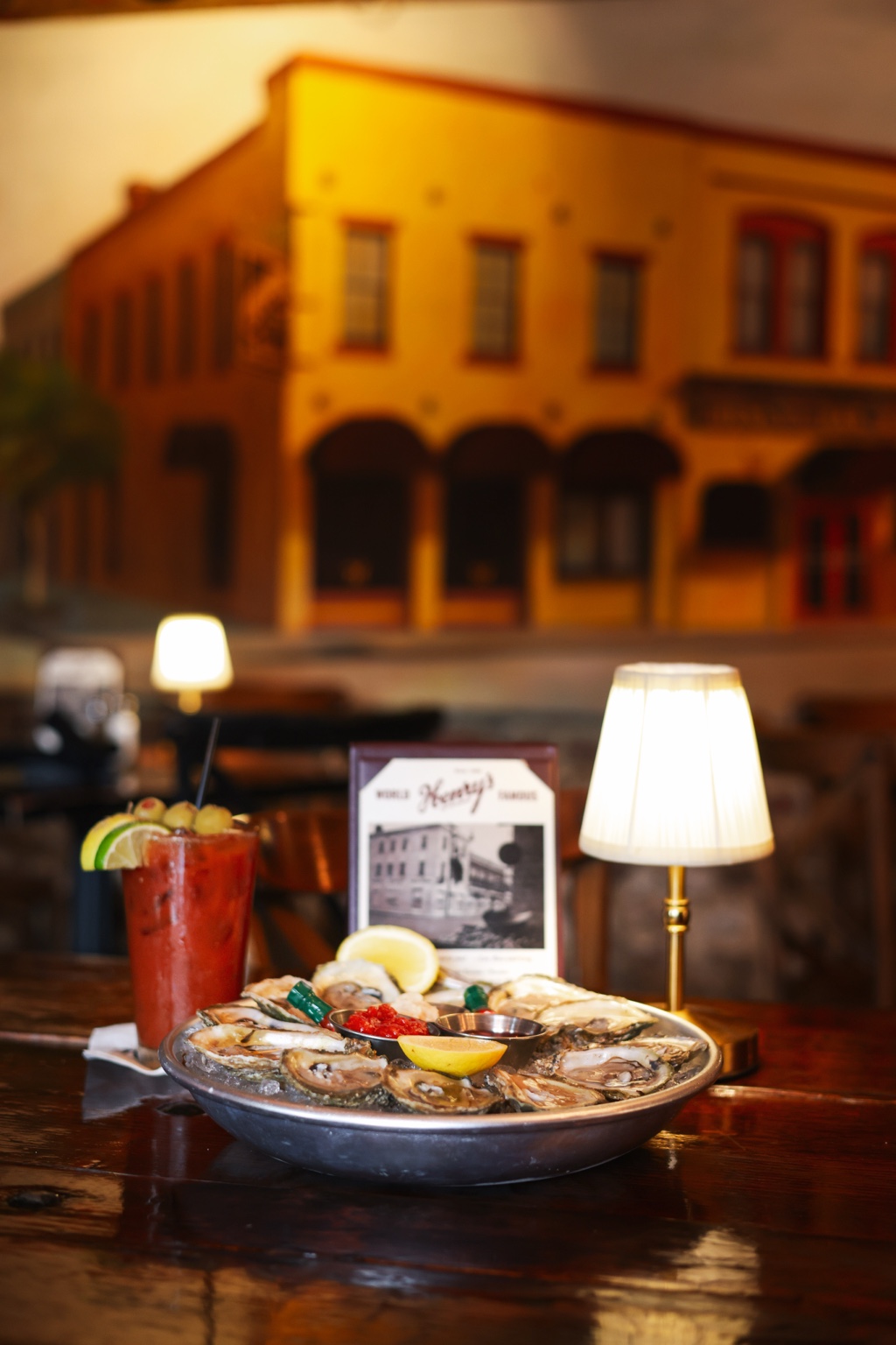 Oysters and a cocktail at Henry’s